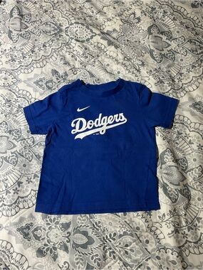 Nike Royal Blue Dodgers Logo Tee